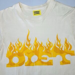 Diet Starts Monday Flame Logo Inside Out Graphic T Shirt Mens Large Streetwear T